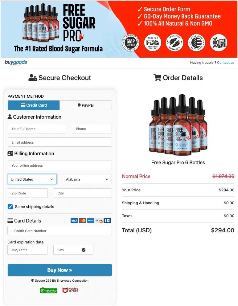 Free Sugar Pro Purchase